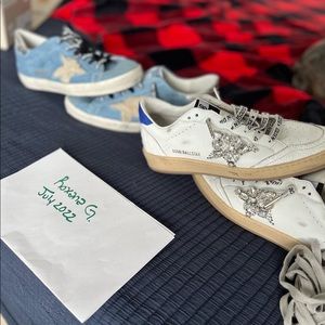 Size 38 swarovski crystal ball stars golden goose